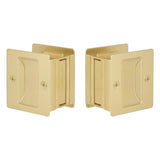 Expressions by Emtek EEPDSQU64MB Square Passage Standard Pocket Door Lock in Satin Brass