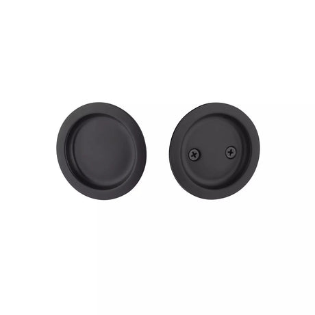 Expressions by Emtek EETPDRND62MB Round Passage Tubular Pocket Door Lock in Matte Black