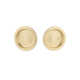 Expressions by Emtek EETPDRND62MB Round Passage Tubular Pocket Door Lock in Satin Brass
