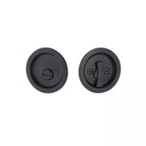 Expressions by Emtek EETPDRND63MB Round Privacy Tubular Pocket Door Lock in Matte Black