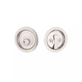 Expressions by Emtek EETPDRND63MB Round Privacy Tubular Pocket Door Lock in Satin Nickel