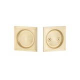 Expressions by Emtek EETPDSQU62MB Square Passage Tubular Pocket Door Lock in Satin Brass