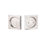 Expressions by Emtek EETPDSQU62MB Square Passage Tubular Pocket Door Lock in Satin Nickel