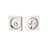 Expressions by Emtek EETPDSQU63MB Square Privacy Tubular Pocket Door Lock in Satin Nickel