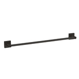 GEO GBA-EM2458 24" x 5/8" Modern Towel Bar with 2" x 2" Base - Matte Black