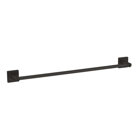 GEO GBA-EM2458 24" x 5/8" Modern Towel Bar with 2" x 2" Base - Matte Black