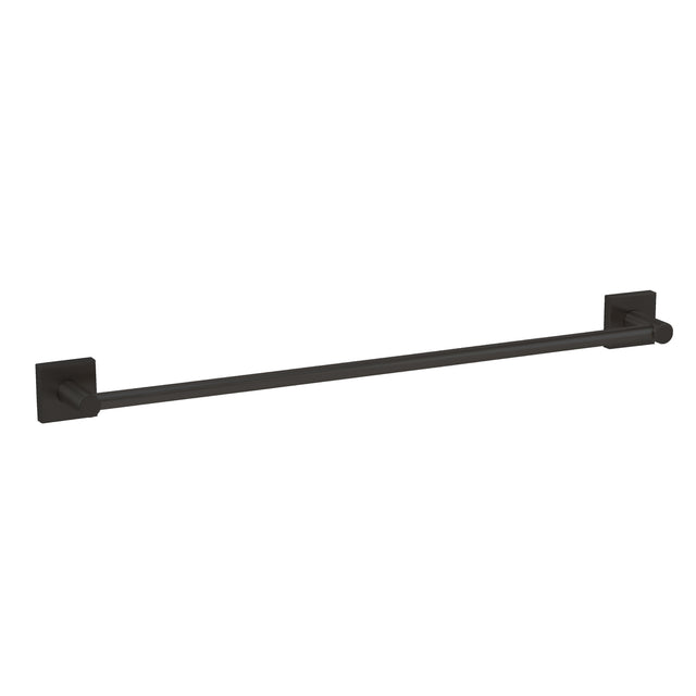 GEO GBA-EM2458 24" x 5/8" Modern Towel Bar with 2" x 2" Base - Matte Black