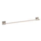 GEO GBA-EM2458 24" x 5/8" Modern Towel Bar with 2" x 2" Base - Satin Nickel