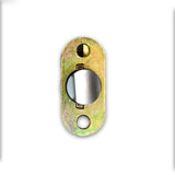 Emtek Degree Brass Passage Latch 2-3/8" Backset Less Faceplate in Chrome