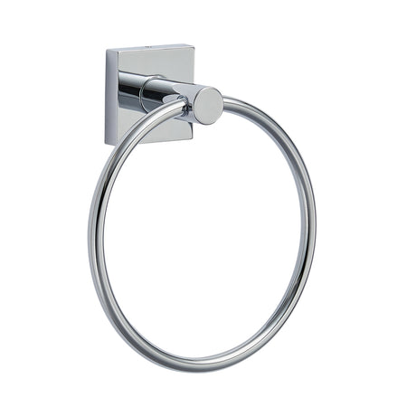 GEO GBA-EMCTR 6-9/16" Modern Metal Circle Towel Ring - Polished Chrome