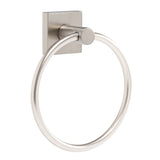 GEO GBA-EMCTR 6-9/16" Modern Metal Circle Towel Ring - Satin Nickel