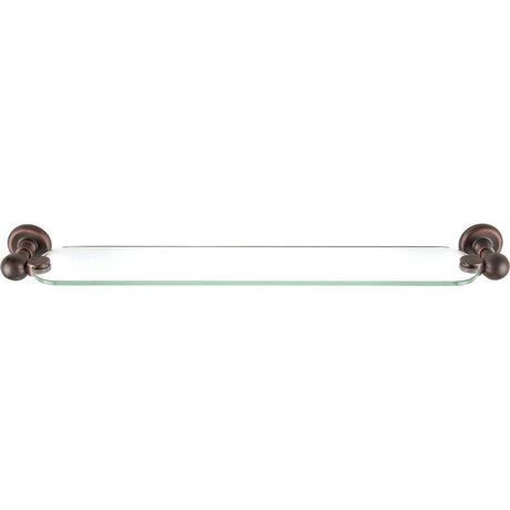 Atlas Homewares EMMSF-VB Emma glass shelf in polished brass, additional view