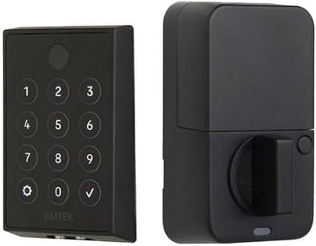Emtek EMPowered2™ Bluetooth and WiFi Motorized Touchscreen Keyless Deadbolt with 2-3/8" and 2-3/4" Backset for 1-1/2" to 2-1/4" Door- Matte Black