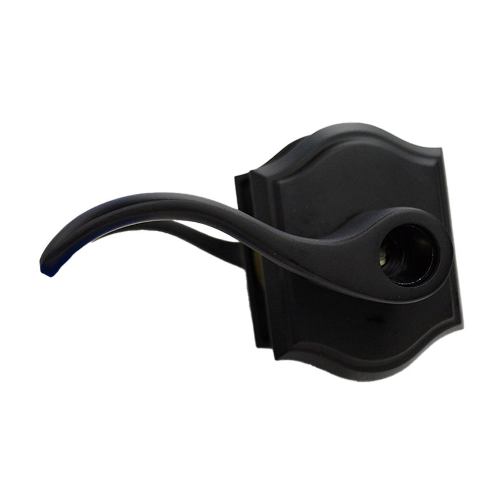 Baldwin ENCURTAR190 satin black keyed entry door lever