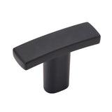 Amerock 6PK37320MB Valor 1-1/2 inch (38mm) Length Matte Black Cabinet Knob - 6 Pack