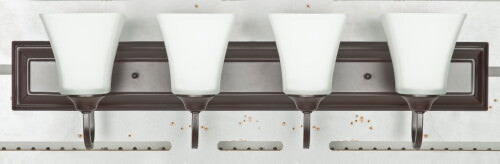 Sunset Lighting F3684-44 Four Light Vanity Oil Bronze