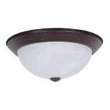 Sunset Lighting F7632-62 Two Light Flush Mount Rubbed Bronze