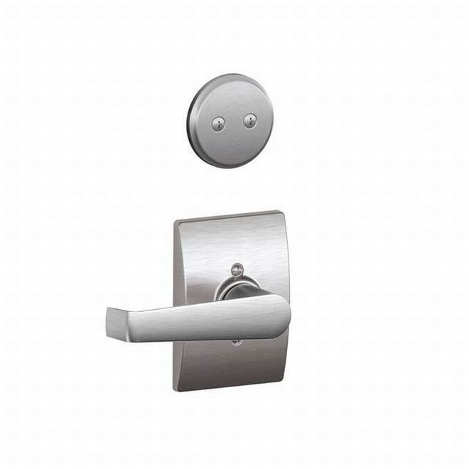 Schlage F94ELA625CEN F94-ELA-CEN Elan Lever Dummy Interior Pack Bright Chrome