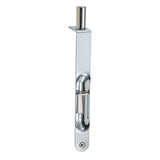 GEO GBH-FB6 6" Flush Bolt Round Corner - Steel - Polished Chrome