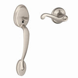 Schlage FE285PLY620FLARH FE285-PLY-FLA-RH Plymouth Lower Handleset for Electronic Keypad with Flair Interior Right Hand Lever Antique Pewter