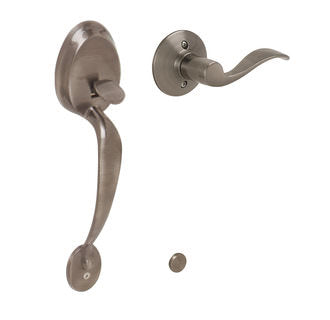 Schlage FE285PLY619ACCLH satin nickel electronic keypad lower half handleset
