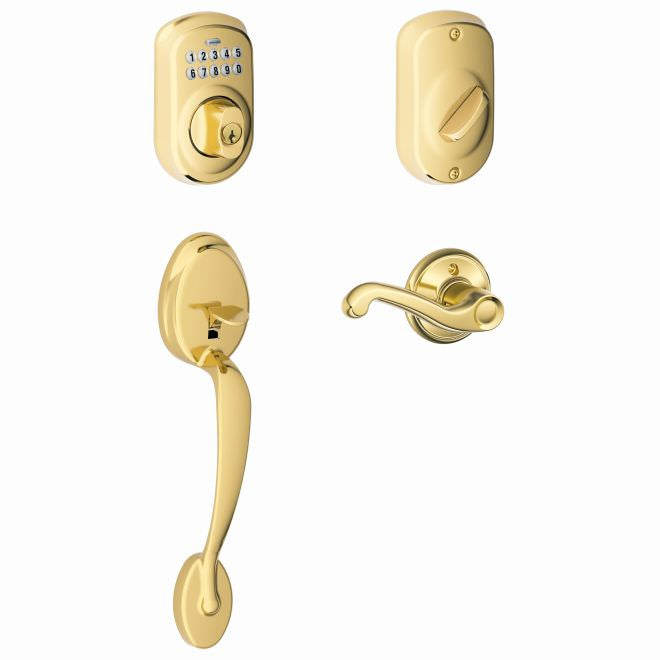 Schlage FE365-PLY-FLA-RH electronic keypad handleset