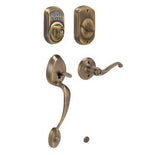 Schlage FE365PLY626FLALH satin chrome electronic keypad handleset