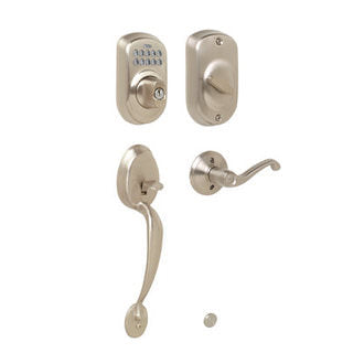 Schlage FE365-PLY-FLA-LH electronic keypad handleset