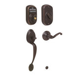 Schlage FE365PLY625FLALH polished chrome electronic keypad handleset
