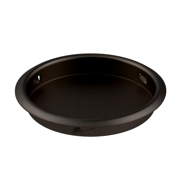 GEO GBH-FP218 2-1/8" Round Finger Pull with Snap In Installation - Matte Black
