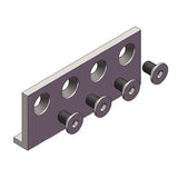Orca Hardware FT-CONNECT-SS satin stainless steel barn door track component