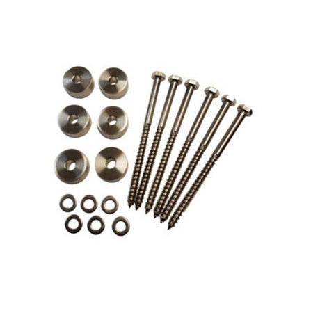 Orca Hardware FT-WASHER-14-SS barn door component in satin stainless, additional view
