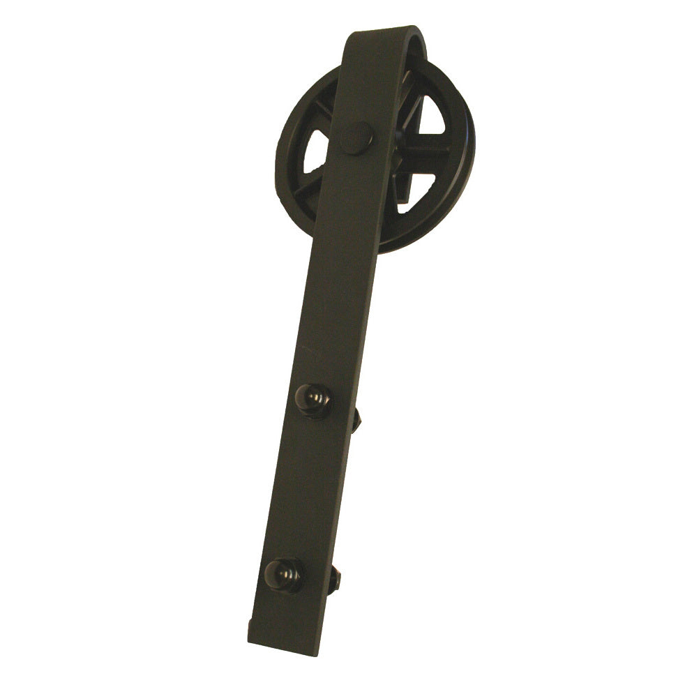 Orca Hardware FTSK-HANGER-BL Barn Door-Flat Track Spoke Wheel Shaped Hanger