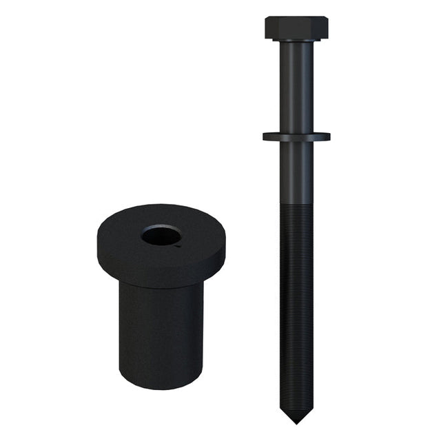 Orca Hardware FTSK-SPACER-BL barn door track spacer, front view