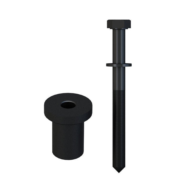 Orca Hardware FTST-SPACER-BL black barn door track spacer