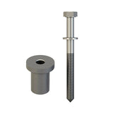 Orca Hardware FTST-SPACER-SN satin nickel barn door track spacer