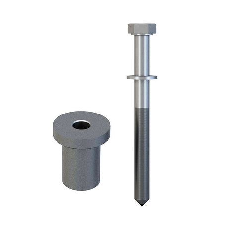 Orca Hardware FTST-SPACER-SS satin stainless steel barn door track spacer