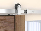 Orca Hardware FTTM-SS-8 barn door track kit in satin stainless, additional view