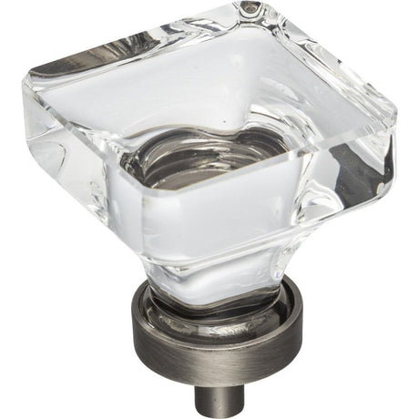 Jeffrey Alexander G140L-BNBDL Harlow cabinet knob in satin stainless, additional view