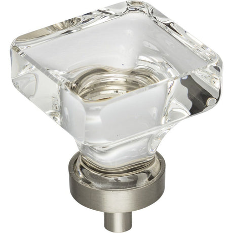 Jeffrey Alexander G140L-SN Harlow cabinet knob in satin stainless, additional view