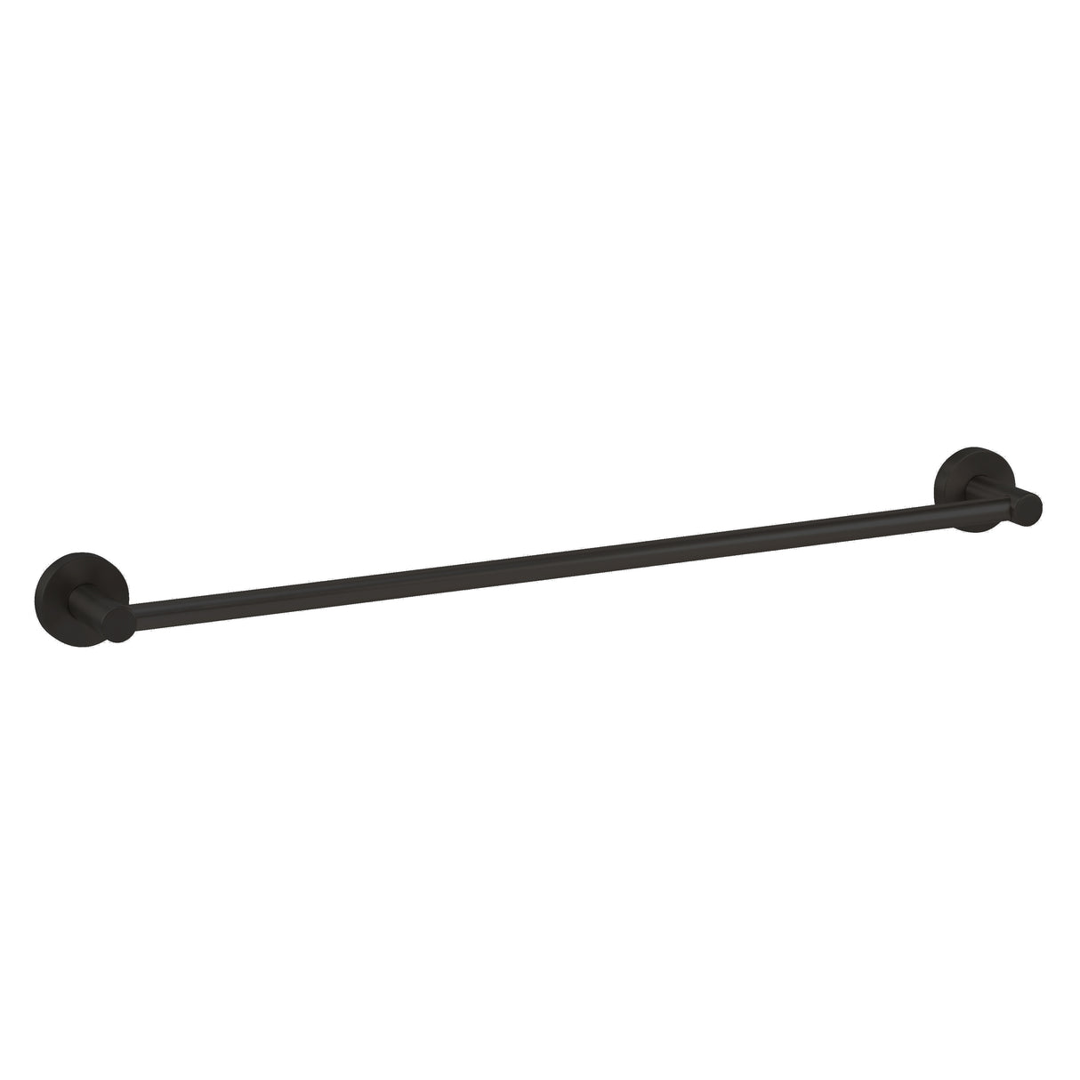 GEO GBA-GB2458 24" x 5/8" Contemporary Towel Bar with 1-3/4" Base - Matte Black