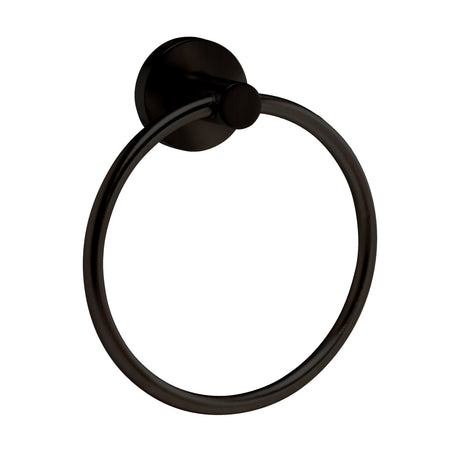 GEO GBA-GBCTR Contemporary Metal Circle Towel Ring - Matte Black