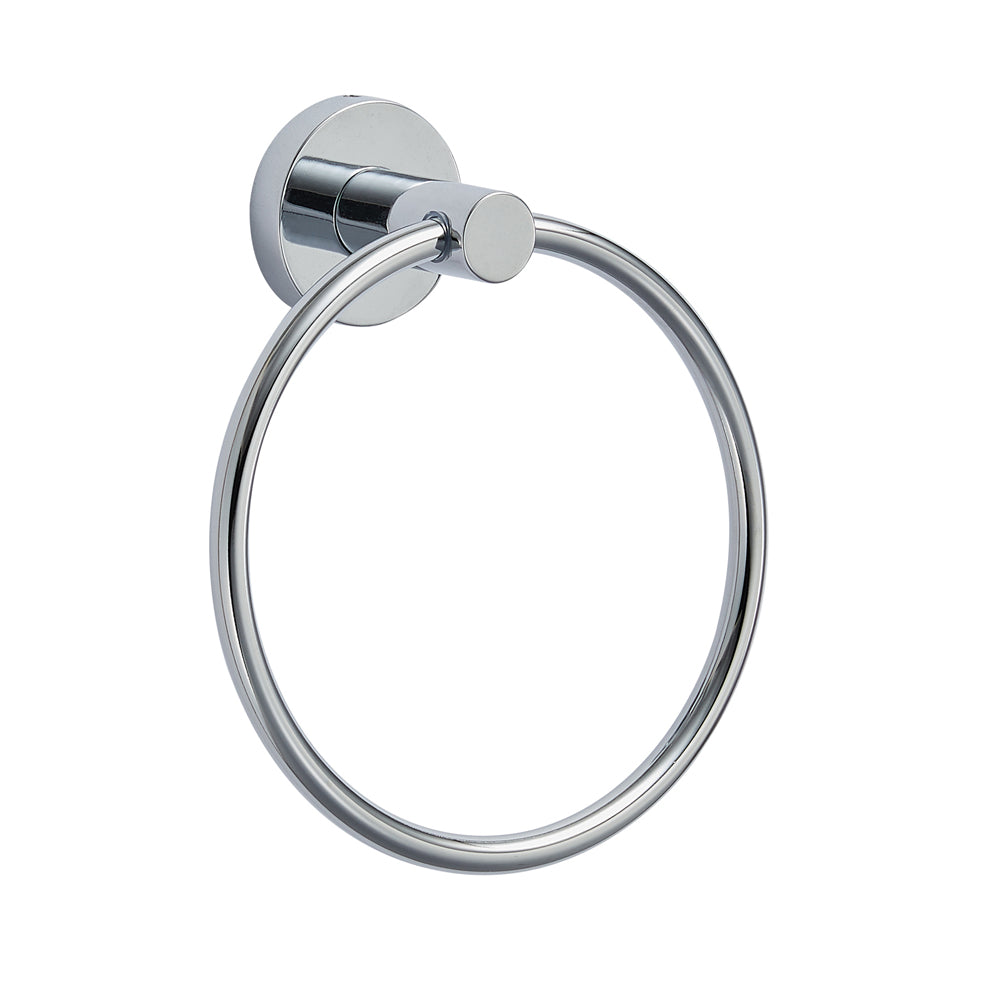 GEO GBA-GBCTR Contemporary Metal Circle Towel Ring - Polished Chrome