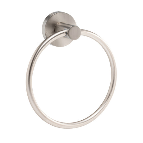 GEO GBA-GBCTR Contemporary Metal Circle Towel Ring - Satin Nickel