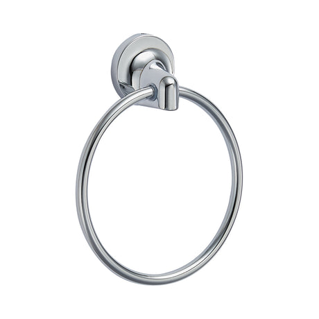 GEO GBA-GDMTR 6" Transitional Metal Towel Ring - Polished Chrome