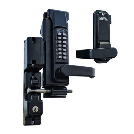 Lockey GL2JBMG jet black marine grade gate hardware