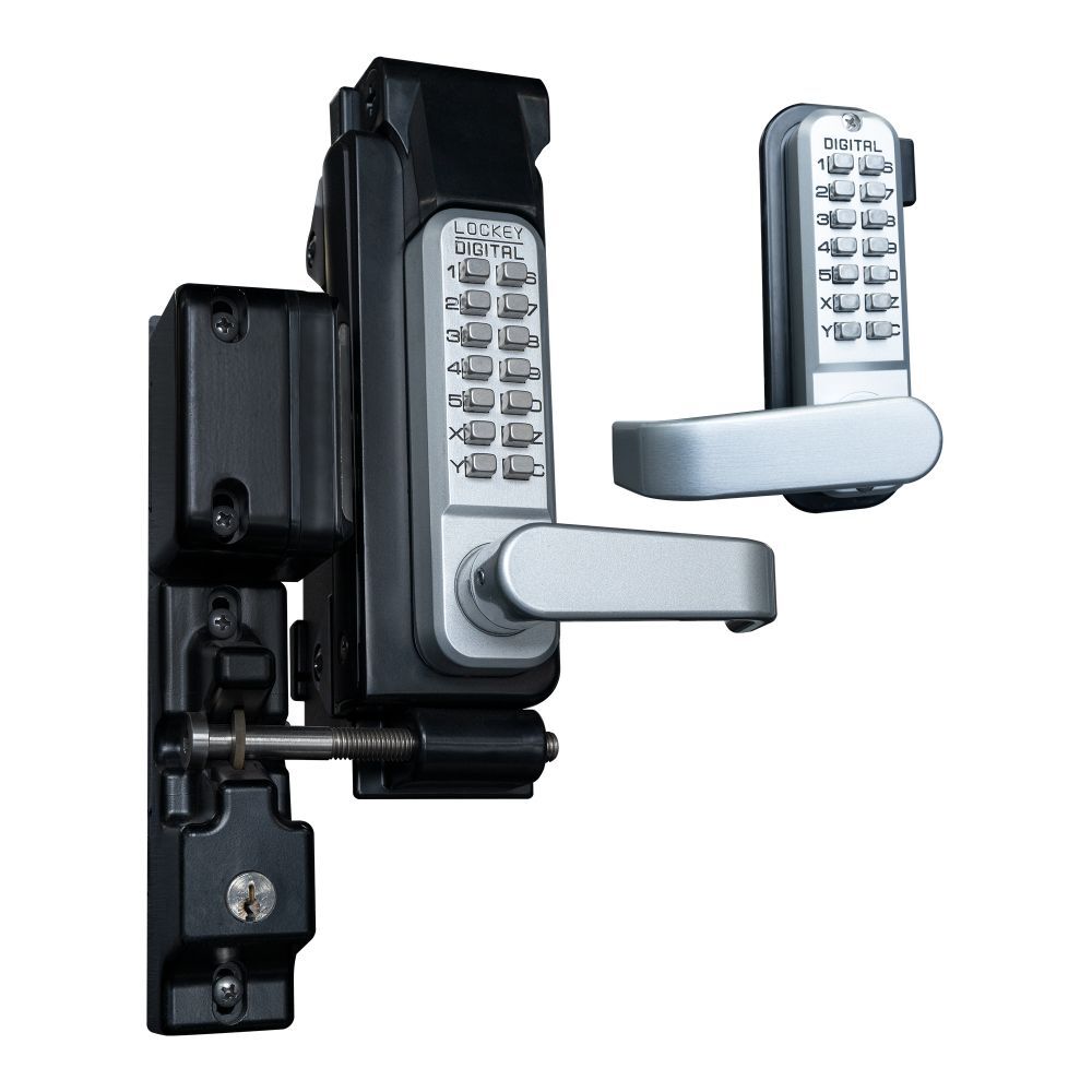 Lockey GL2SCMGDC satin chrome marine grade gate hardware
