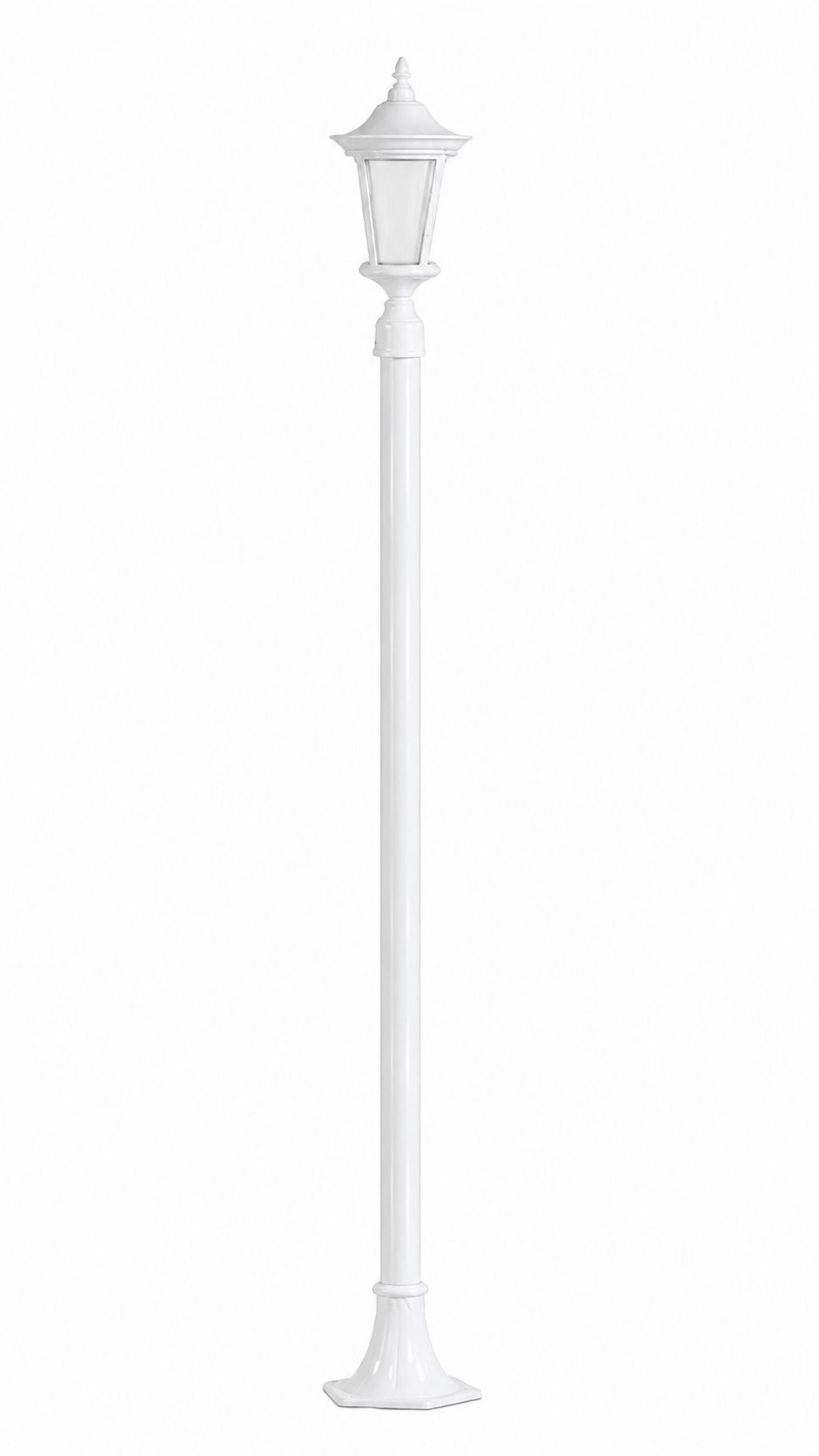 Dabmar Lighting GM1121-L18-65K-W white post light & pole