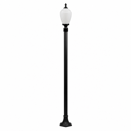 Dabmar Lighting GM2851-L18-30K-B black post light & pole