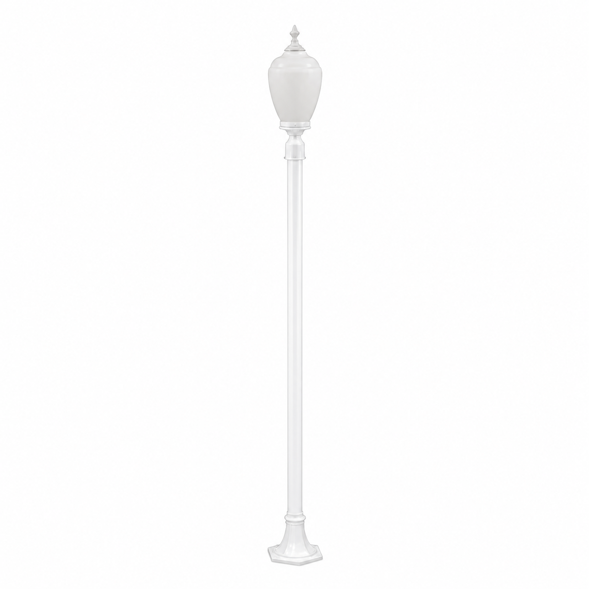Dabmar Lighting GM2851-L18-30K-W white post light & pole